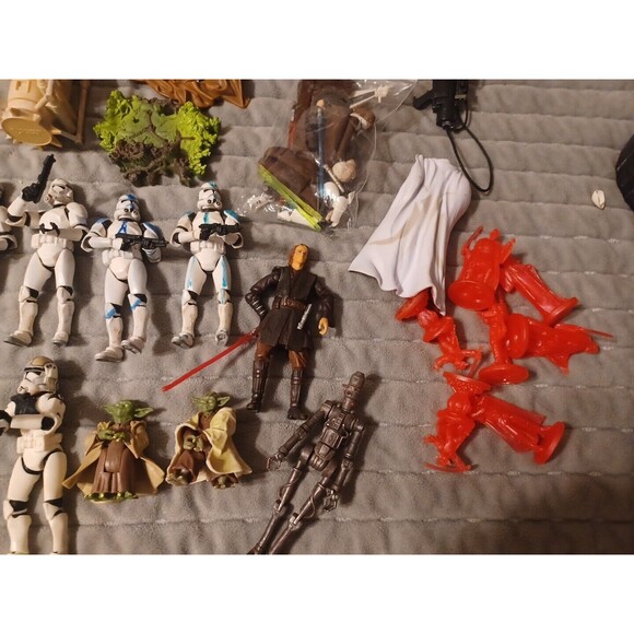 Star Wars The Clone Wars Aqua Droid Clone Trooper Draa Barc Cody Pilot LOT Of 42 - Picture 9 of 16